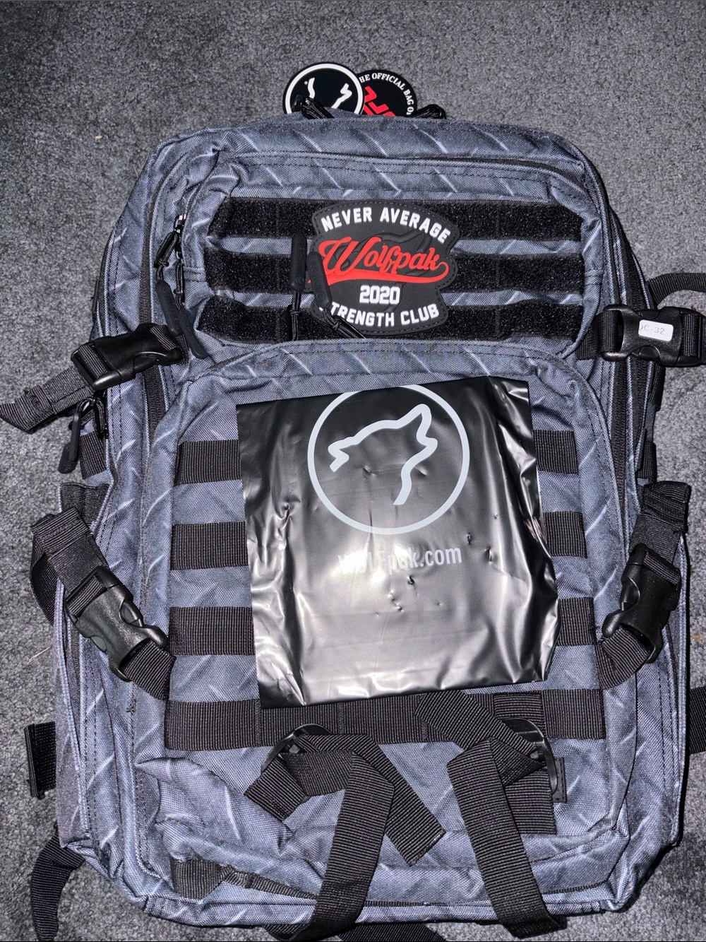 Men's Tactical Backpack - Gray with Black Accents